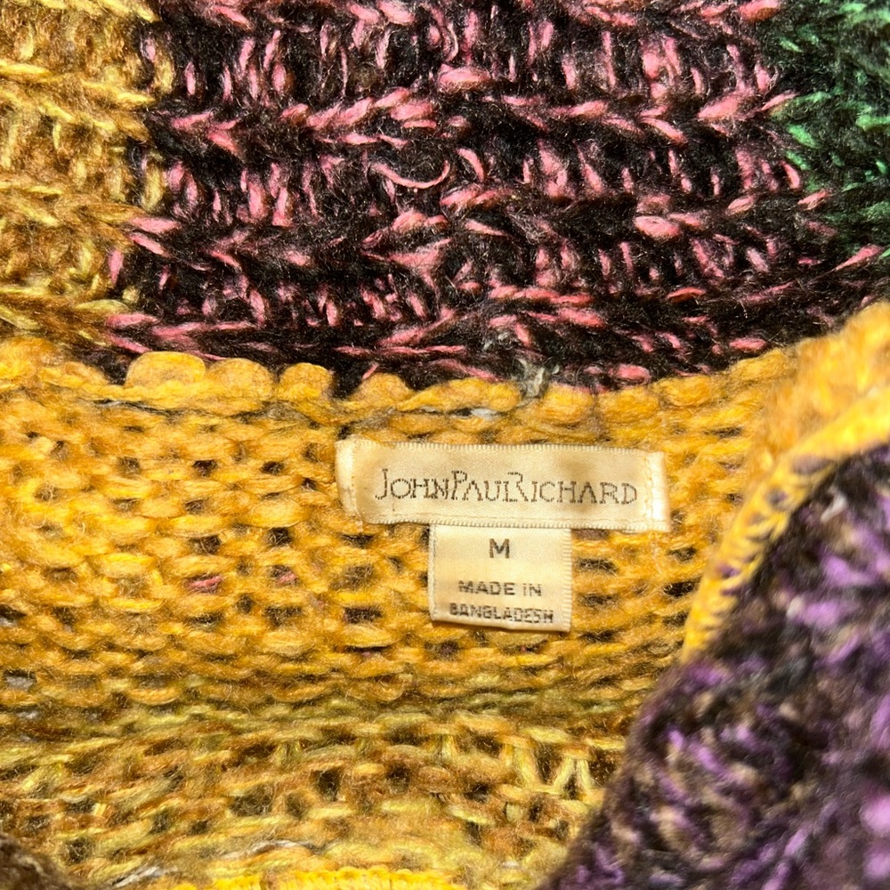 JohnPaulRichard Multicolor Cowl Neck Sweater - Picture 3 of 4